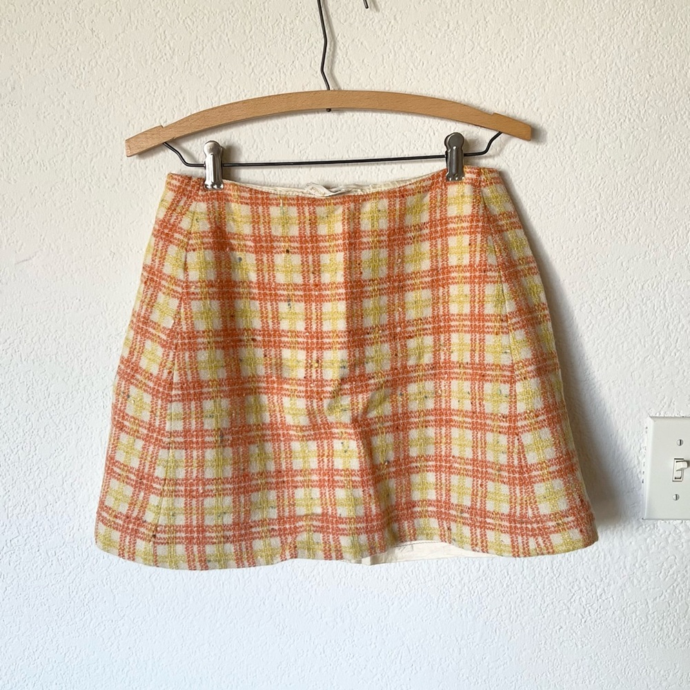 Vintage John Meyer of Norwich retro 50s 60s tweed mini skirt